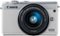Canon - EOS M100 Mirrorless Camera with EF-M 15-45mm IS STM Zoom Lens - White-Front_Standard