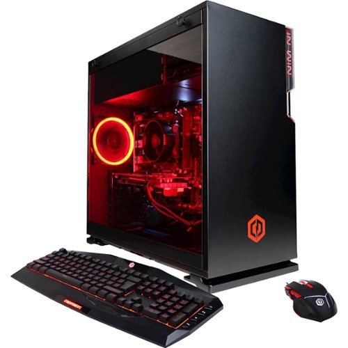CyberPowerPC - Gamer Master Desktop - AMD Ryzen 3 - 16GB Memory - AMD Radeon RX 580 - 240GB Solid State Drive + 2TB Hard Drive - Black-Front_Standard 