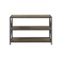 Walker Edison - Industrial Metal and Wood 3-Shelf Bookcase - Rustic Oak-Front_Standard