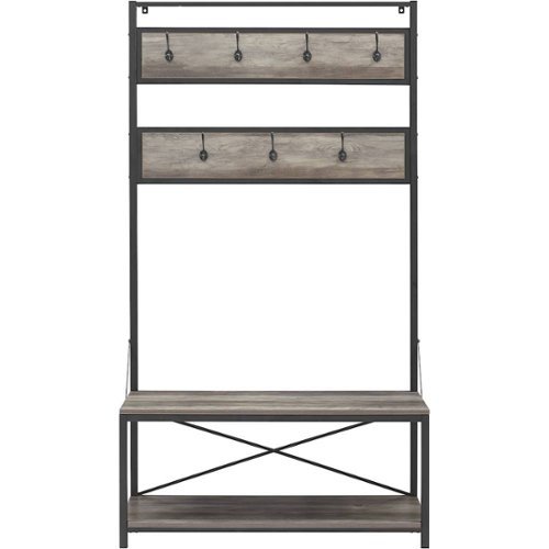 Walker Edison - Hall Tree - Gray Wash-Front_Standard 