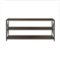 Walker Edison - Industrial Metal and Wood 3-Shelf Bookcase - Dark Walnut-Front_Standard