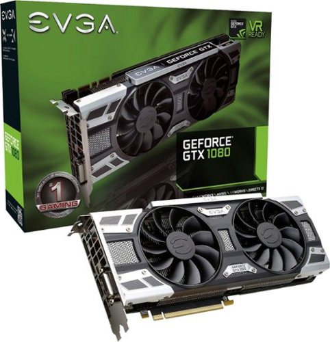  EVGA - NVIDIA GeForce GTX 1080 SC Gaming 8GB GDDR5X PCI Express 3.0 Graphics Card - Black/Silver