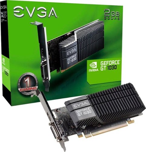  EVGA - NVIDIA GeForce GT 1030 SC 2GB GDDR5 PCI Express 3.0 Graphics Card - Black