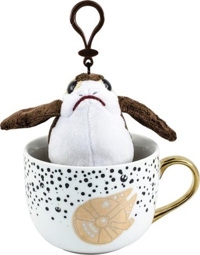  Underground Toys - Star Wars Latte Mug with Porg Plush Figure - White and Gold