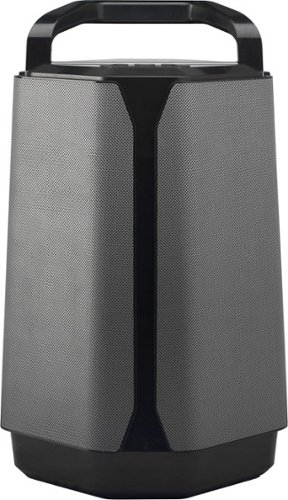 Soundcast - VG7 Portable Bluetooth Speaker - Gray/Black-Front_Standard 