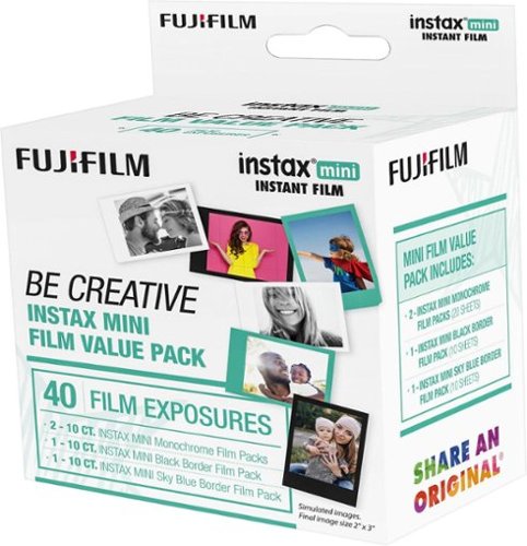  Fujifilm - instax Be Creative Value Film Pack (40 Sheets)