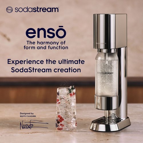 SodaStream Enso Sparkling Water Maker Starter Kit Silver - Best Buy