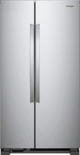 Whirlpool - 21.7 Cu. Ft. Side-by-Side Refrigerator - Monochromatic stainless steel