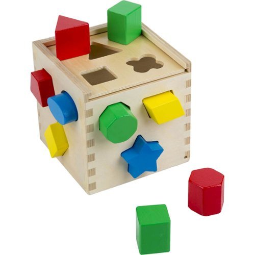  Melissa &amp; Doug - Shape Sorting Cube Classic Toy - Multi