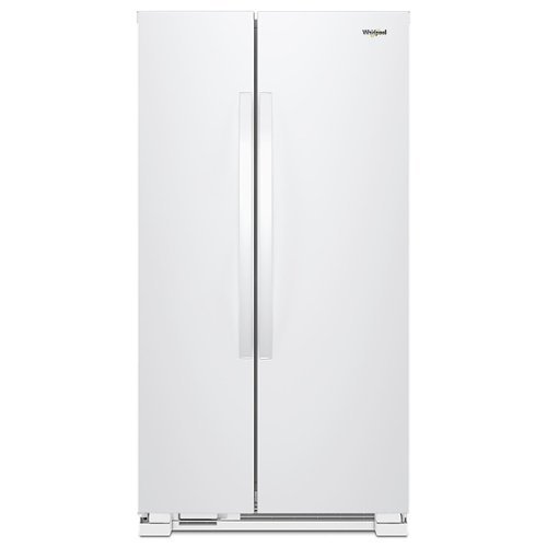 Whirlpool - 25.1 Cu. Ft. Side-by-Side Refrigerator - White