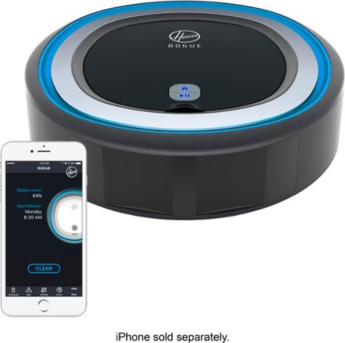  Hoover - Rogue 970 BH70970 App-Controlled Self-Charging Robot Vacuum - Black