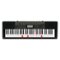 Casio - Portable Keyboard with 61 Velocity-Sensitive Keys - Black-Front_Standard
