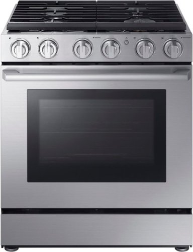  Samsung - Chef Collection 5.8 Cu. Ft. Slide-In Gas Convection Range