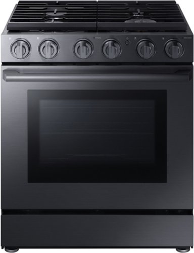 Samsung - Chef Collection 5.8 Cu. Ft. Slide-In Fingerprint Resistant Gas Convection Range-Front_Standard 