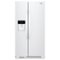 Whirlpool - 24.6 Cu. Ft. Side-by-Side Refrigerator with Water and Ice Dispenser - White-Front_Standard 