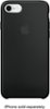 Apple - iPhone® 8/7 Silicone Case - Black-Front_Standard