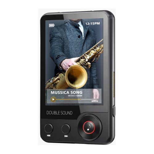 Samvix - Double Sound 16GB Kosher MP3 Player (Black)-Front_Standard 