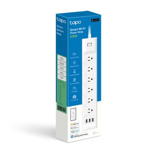 TP-Link Tapo P316M Smart Surge Protection Power Strip with 6 Outlets and 3 Built-In USB Ports - Up to 9 Devices at Once - White WORLDWIDE DELIVERY