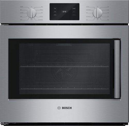 Bosch - 500 Series 30" Built-In Single Electric Wall Oven with Left Opening Door - Stainless Steel