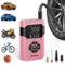 NEXPOW - Portable Cordless Tire Inflator with 5000mAh Power Bank and 150 PSI Fast Inflation - Pink-Front_Standard