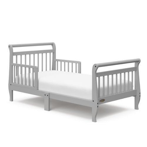 Graco - Classic Sleigh Toddler Bed - Pebble Gray-Front_Standard 