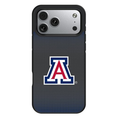 Keyscaper - NCAA - Arizona Wildcats Bump Case with 8.2ft Drop Protection - 16 Pro Max - Black-Front_Standard 