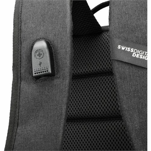 Swissdigital Design BERG L TSA-Friendly Backpack With USB Charging Port  RFID Protection and Fits Up to 16″ Laptop - Black BUY IN SINGAPORE