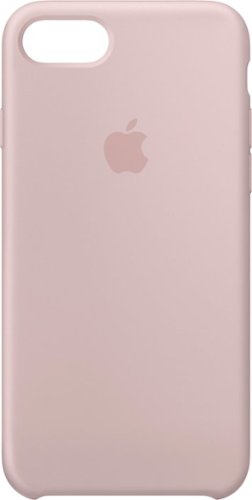 Apple - iPhone® 8/7 Silicone Case - Pink Sand-Front_Standard 