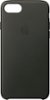 Apple - iPhone® 8/7 Leather Case - Charcoal Gray-Front_Standard