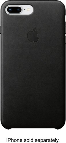  Apple - iPhone® 8 Plus/7 Plus Leather Case - Black