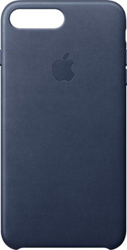  Apple - iPhone® 8 Plus/7 Plus Leather Case - Midnight Blue