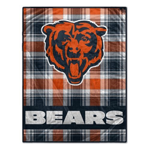 Pegasus - Chicago Bears 66" x 95" Oversized Plaid FAN-mily Ultra Cozy Blanket - Multicolor-Front_Standard 