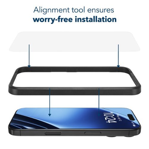 Insignia™ Anti-Reflective Glass Screen Protector for iPhone 16 Pro (3-Pack) - Clear SHOP ONLINE