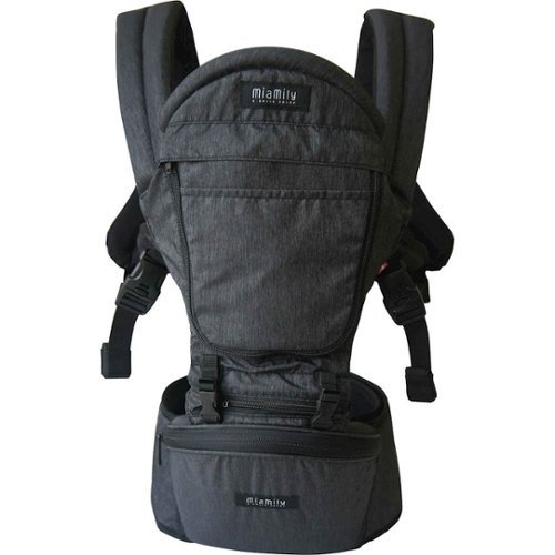 MiaMily - HIPSTER PLUS 3D Baby Carrier - Charcoal Gray-Front_Standard 