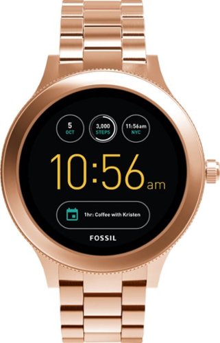  Fossil - Q Venture Gen 3 Smartwatch 42mm Stainless Steel - Rose gold