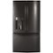 GE Profile - 27.7 Cu. Ft. French Door-in-Door Refrigerator with Hands-Free AutoFill - Black Stainless Steel-Front_Standard