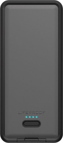LifeProof - LifeActiv 10,000 mAh Portable Charger for Most USB-Enabled Devices - Asphalt-Front_Standard 