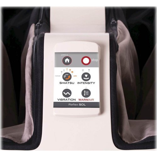 Human Touch Reflex SOL Foot and Calf Massager - Black/White GLOBAL SHIPPING