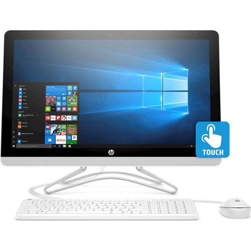 23.8" Touch-Screen All-In-One - Intel Core i5 - 8GB Memory - 1TB Hard Drive - HP Finish In Snow White-Front_Standard 