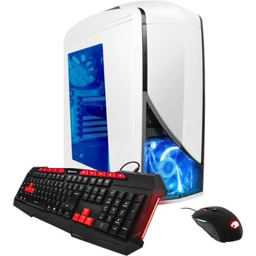 iBUYPOWER - Desktop - AMD FX 6300 - 8GB Memory - NVIDIA GeForce GTX 1050 Ti - 1TB Hard Drive - White-Front_Standard 