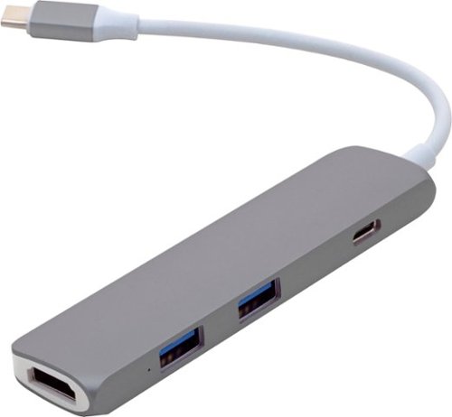 HyperDrive - USB Type-C Hub with 4K HDMI Support for Select Apple and Google Laptops - Space Gray