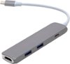 HyperDrive - USB Type-C Hub with 4K HDMI Support for Select Apple and Google Laptops - Space Gray-Front_Standard