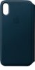 Apple - iPhone® X Leather Folio - Cosmos Blue-Front_Standard