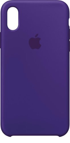 Apple - iPhone® X Silicone Case - Ultra Violet-Front_Standard 
