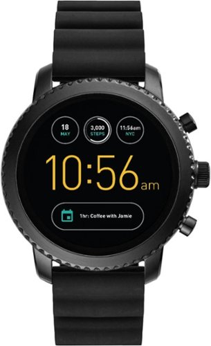  Fossil - Gen 3 Explorist Smartwatch 46mm Stainless Steel - Black with Black Silicone Strap