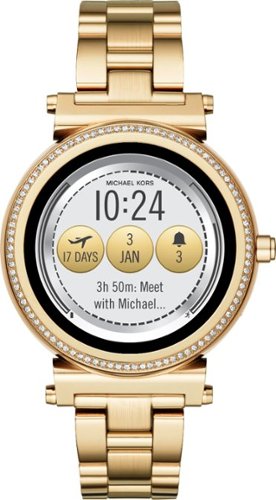 Michael Kors - Access Sofie Smartwatch 42mm Stainless Steel - Gold Tone-Front_Standard 
