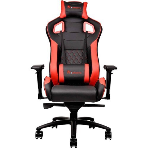 Tt eSPORTS - GT Fit Gaming Chair - Black/Red-Front_Standard 