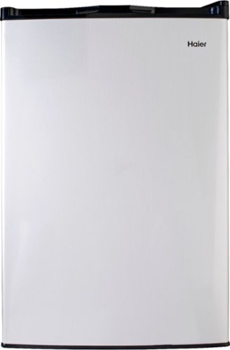 Haier - 4.5 Cu. Ft. Mini Fridge - Virtual steel-Front_Standard 