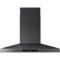 Samsung - 36 inches - Convertible - Wall Range Hood - Black Stainless Steel-Front_Standard