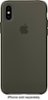 Apple - iPhone® X Silicone Case - Dark Olive-Front_Standard